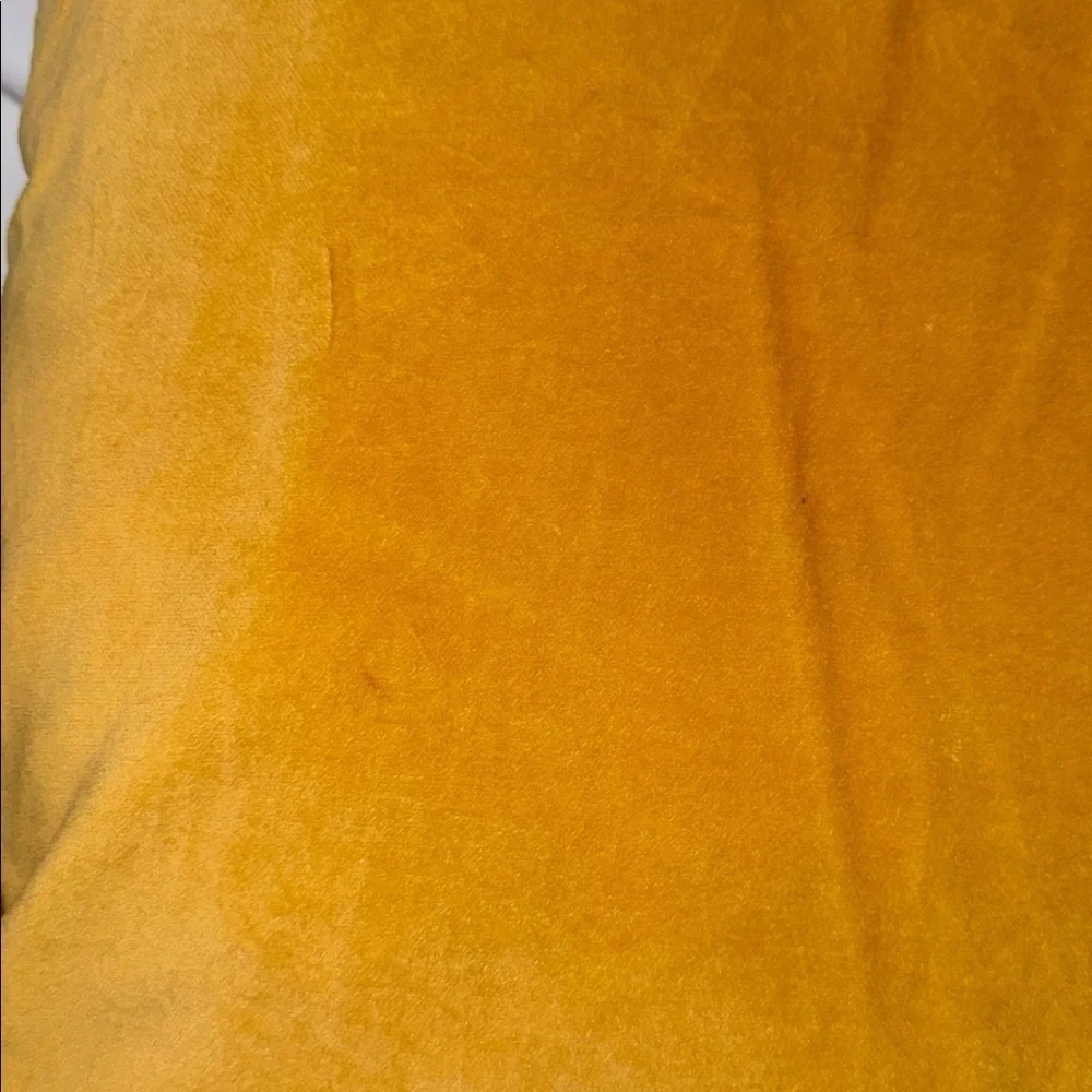 Yellow Gold Velvet Throw Pillows 20x20 Chic Accent Decor